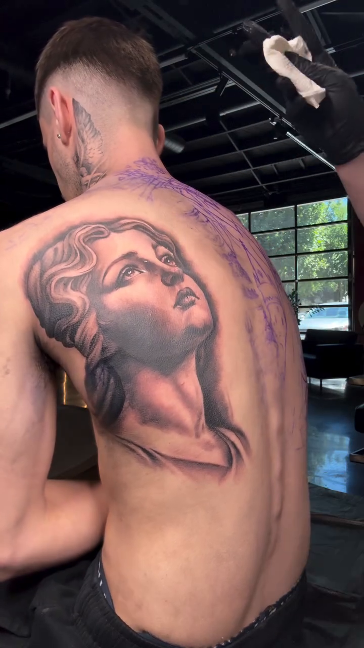 Tattoo by @tattoowithgrace — black_and_grey, realism
