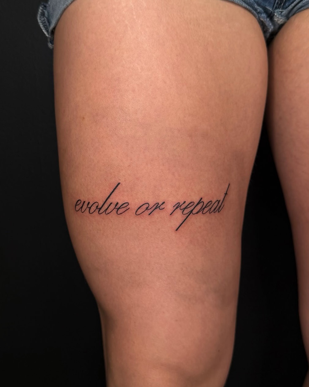 Tattoo by @toozentattoos — lettering_script, fine_line