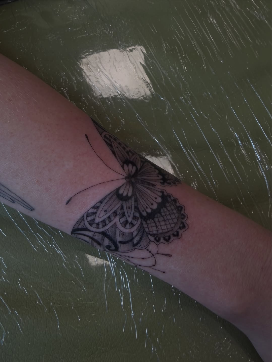 Tattoo by @ashlyntheartist — illustrative, dotwork