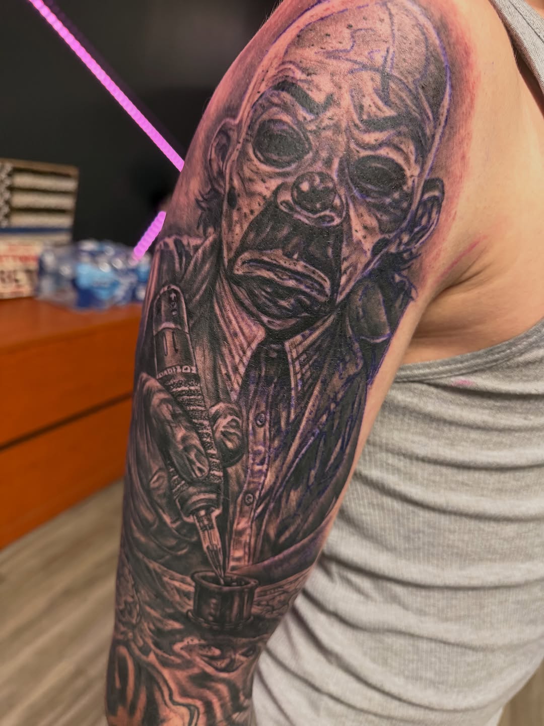 Tattoo by @betotats — black_and_grey, realism