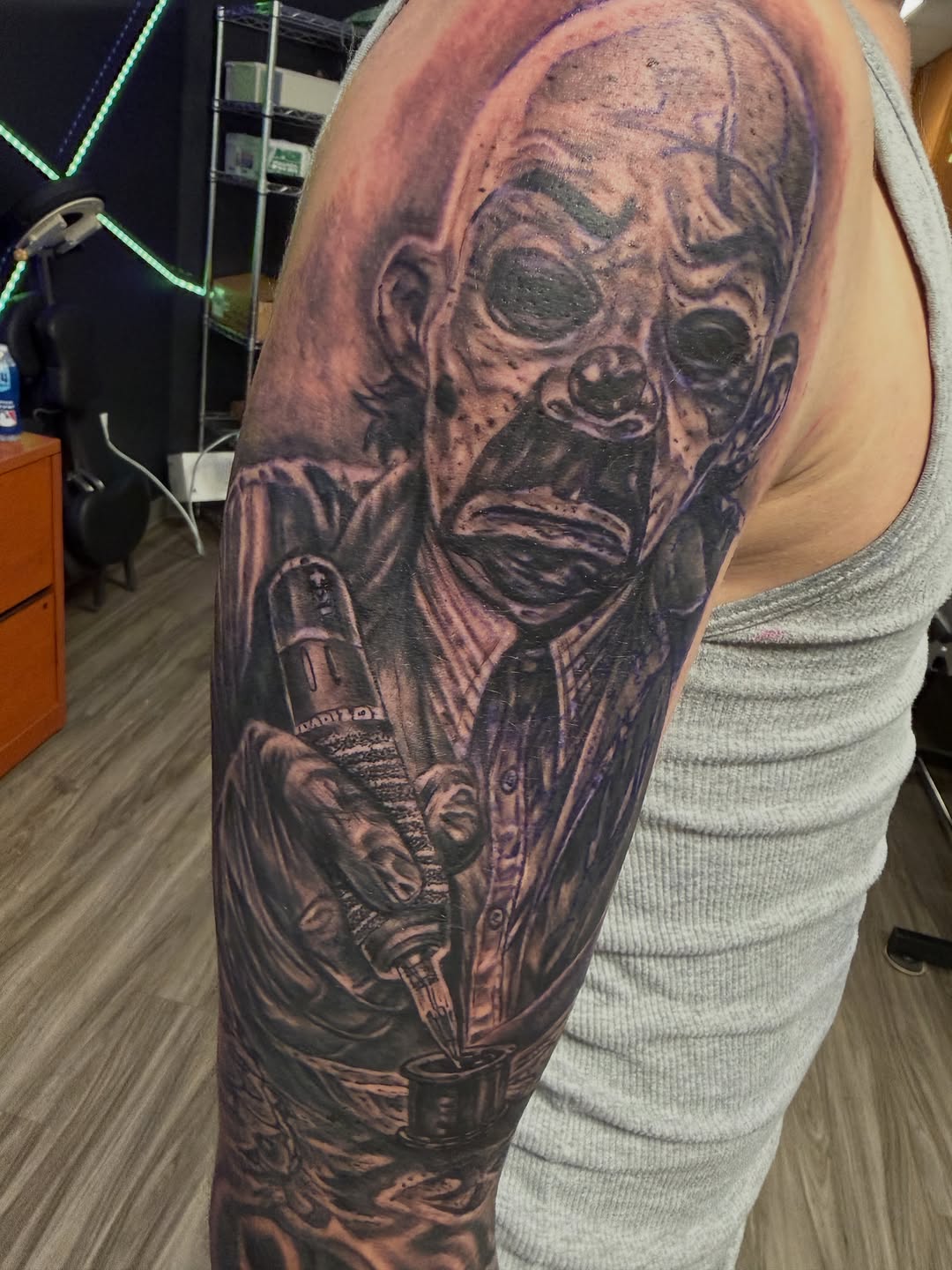 Tattoo by @betotats — black_and_grey, realism