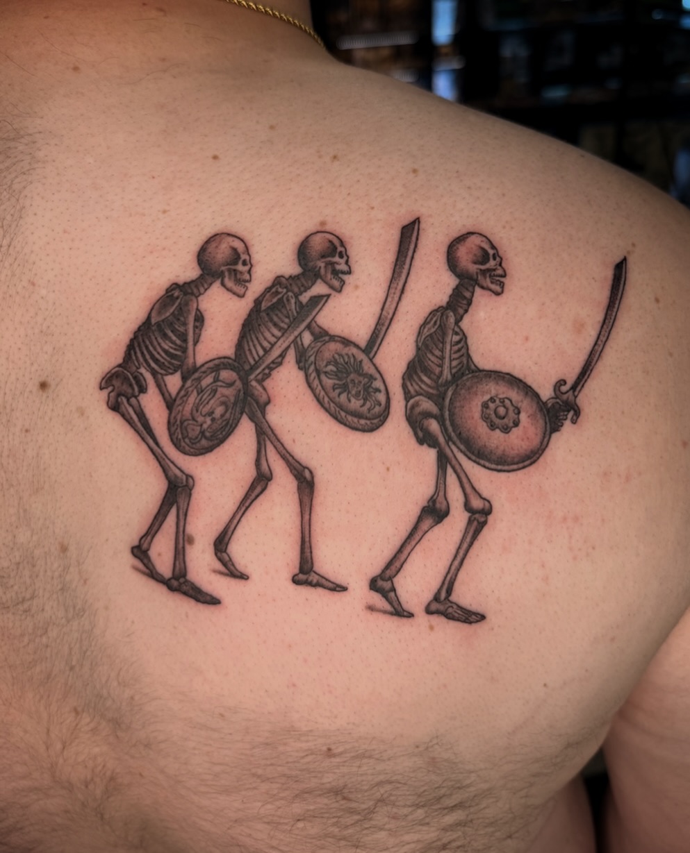 Tattoo by @austincpratttattoo — black_and_grey, realism