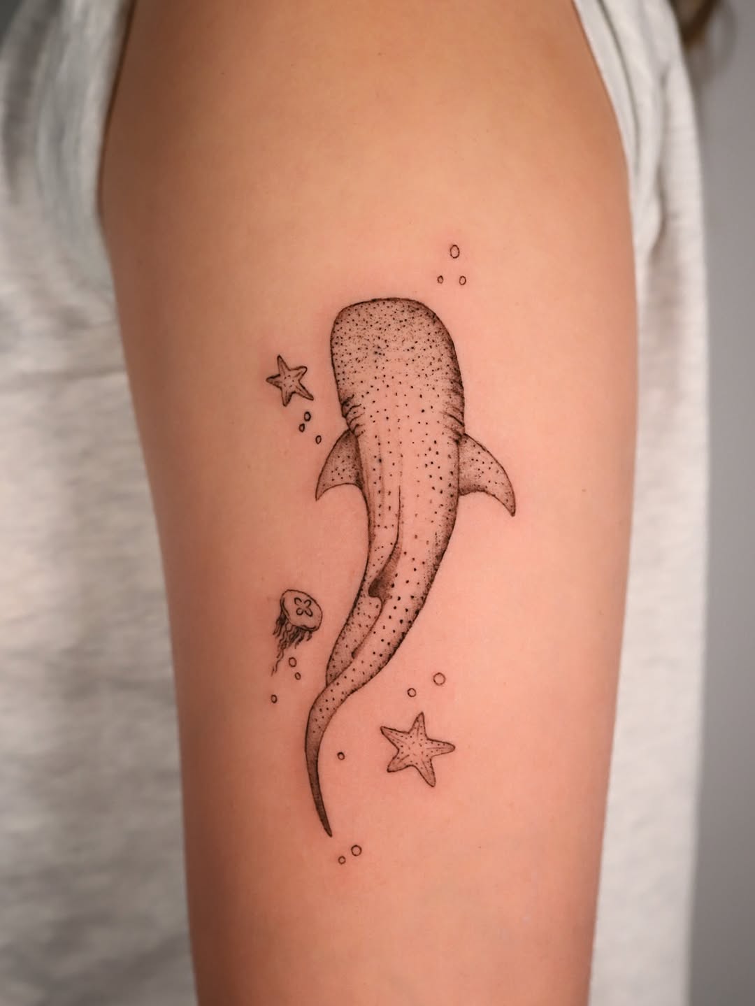 Tattoo by @morganbirch.tattoo — dotwork, illustrative