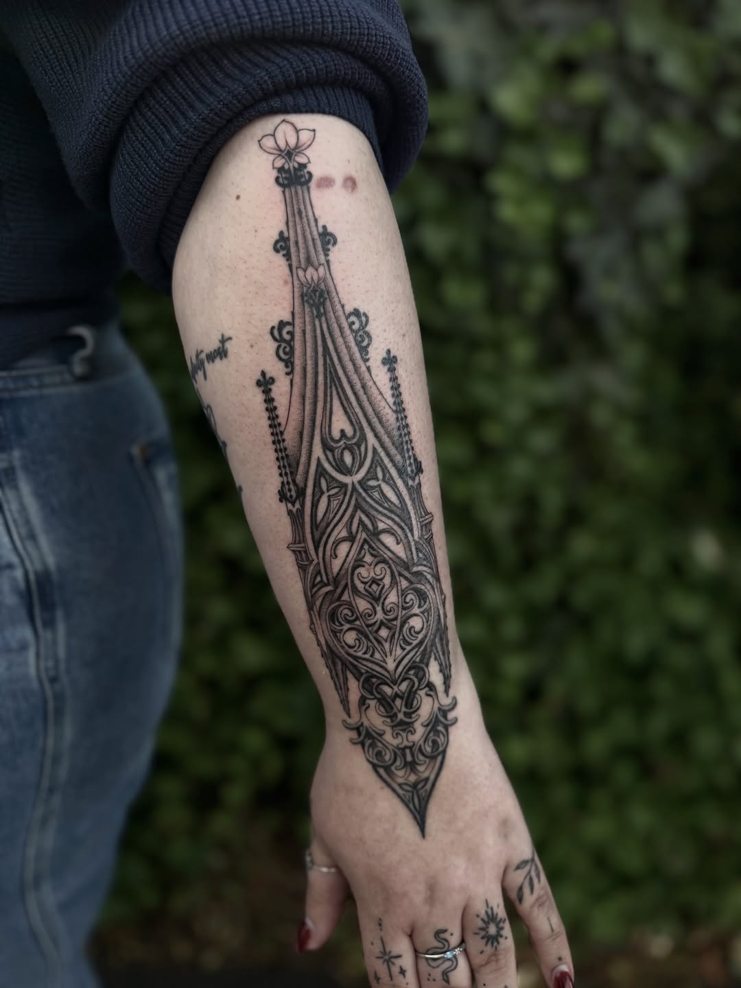 Tattoo by @niemo_tattoo — blackwork, ornamental