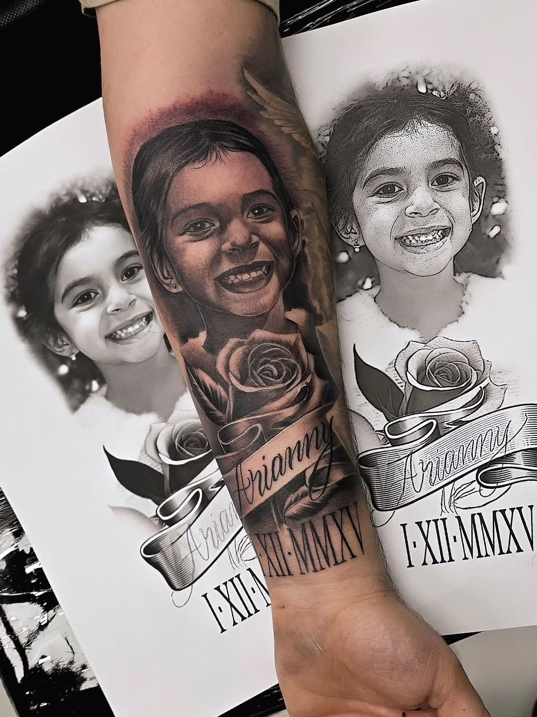 Tattoo by @mager_tattoos โ realism, lettering_script