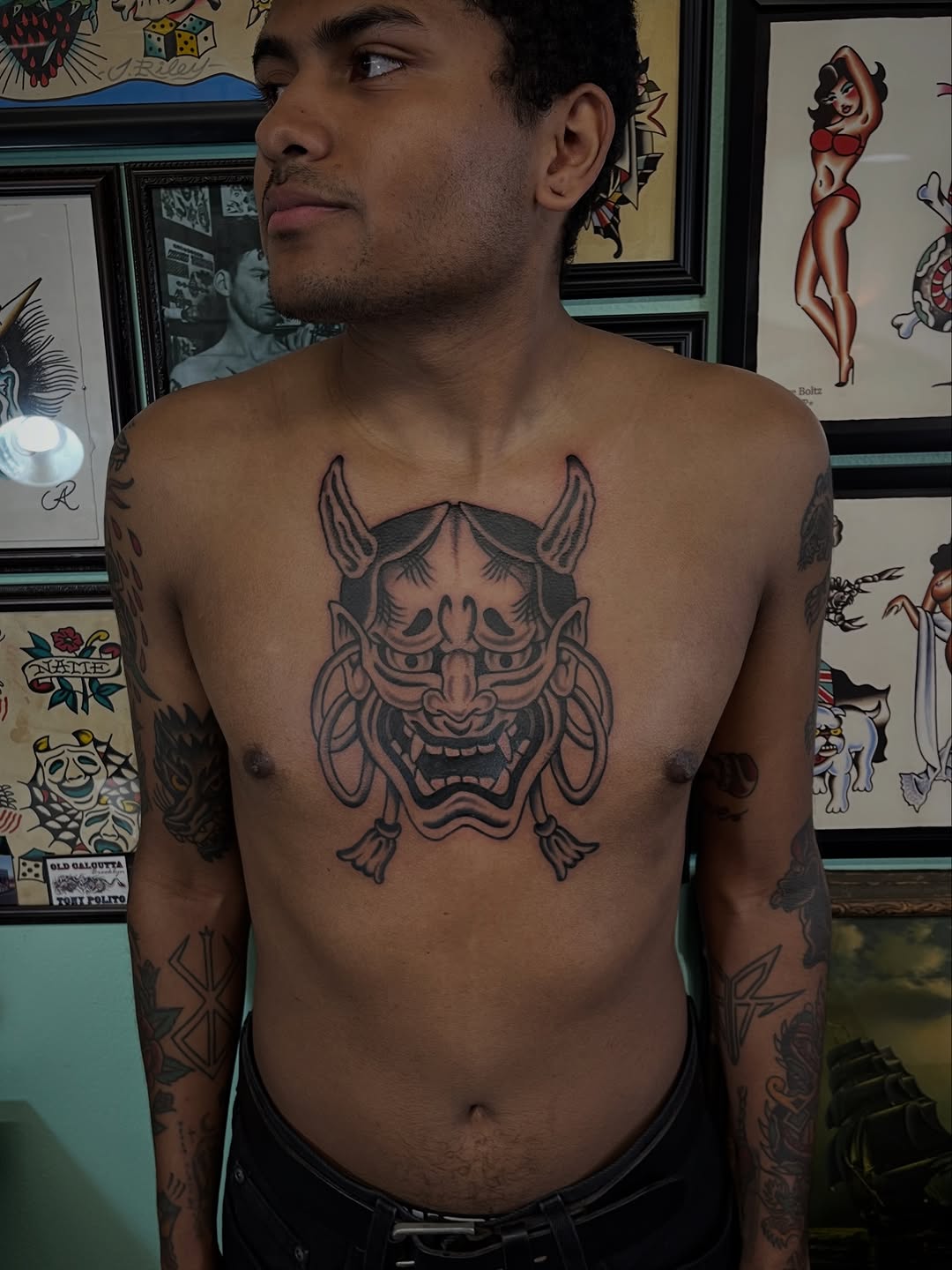 Tattoo by @jeffrileytattoo — blackwork, japanese_irezumi
