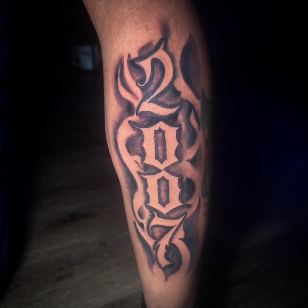 Tattoo by @lele_tattooart β lettering_script, black_and_grey