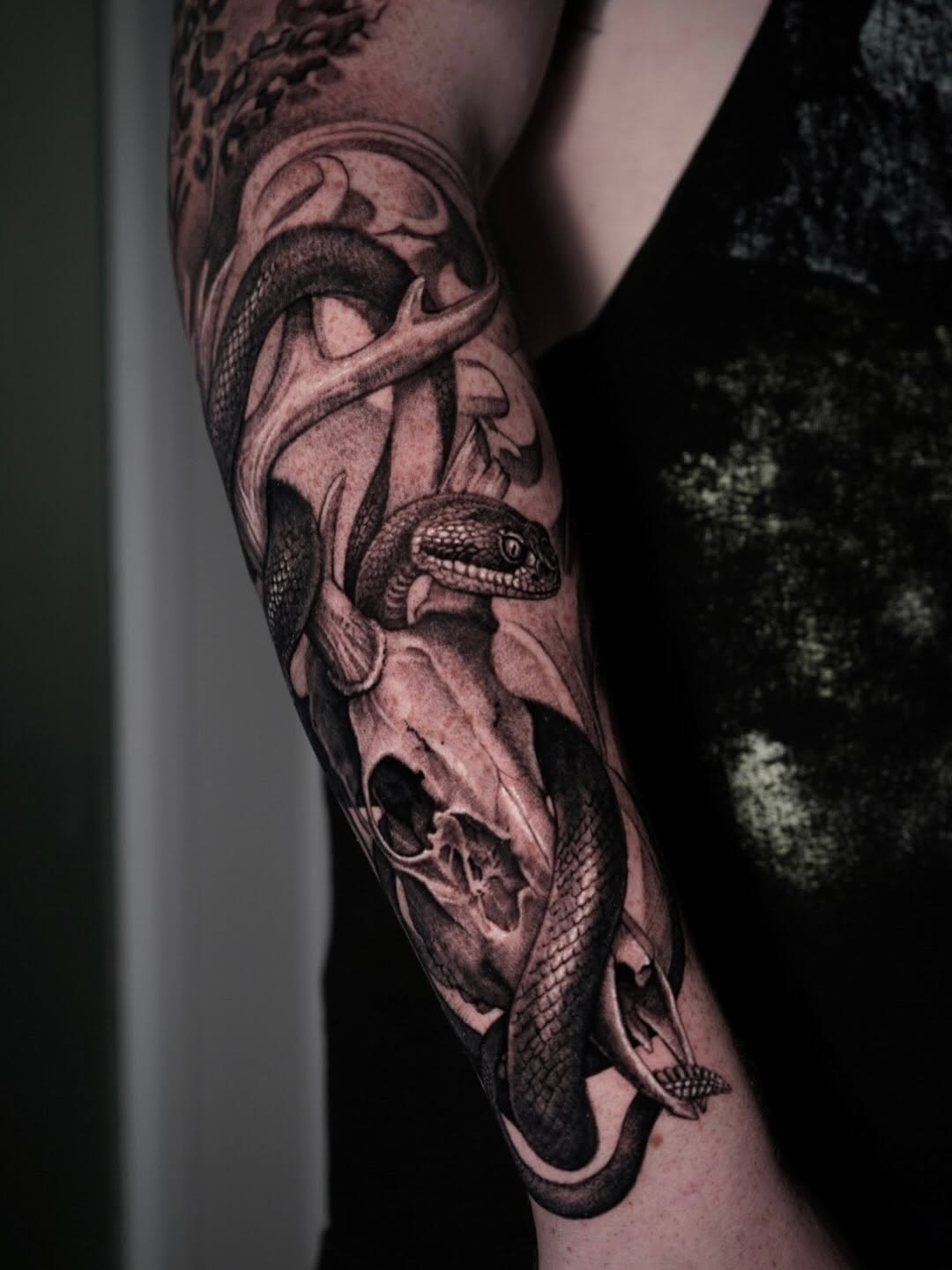 Tattoo by @sabstatts — black_and_grey, realism