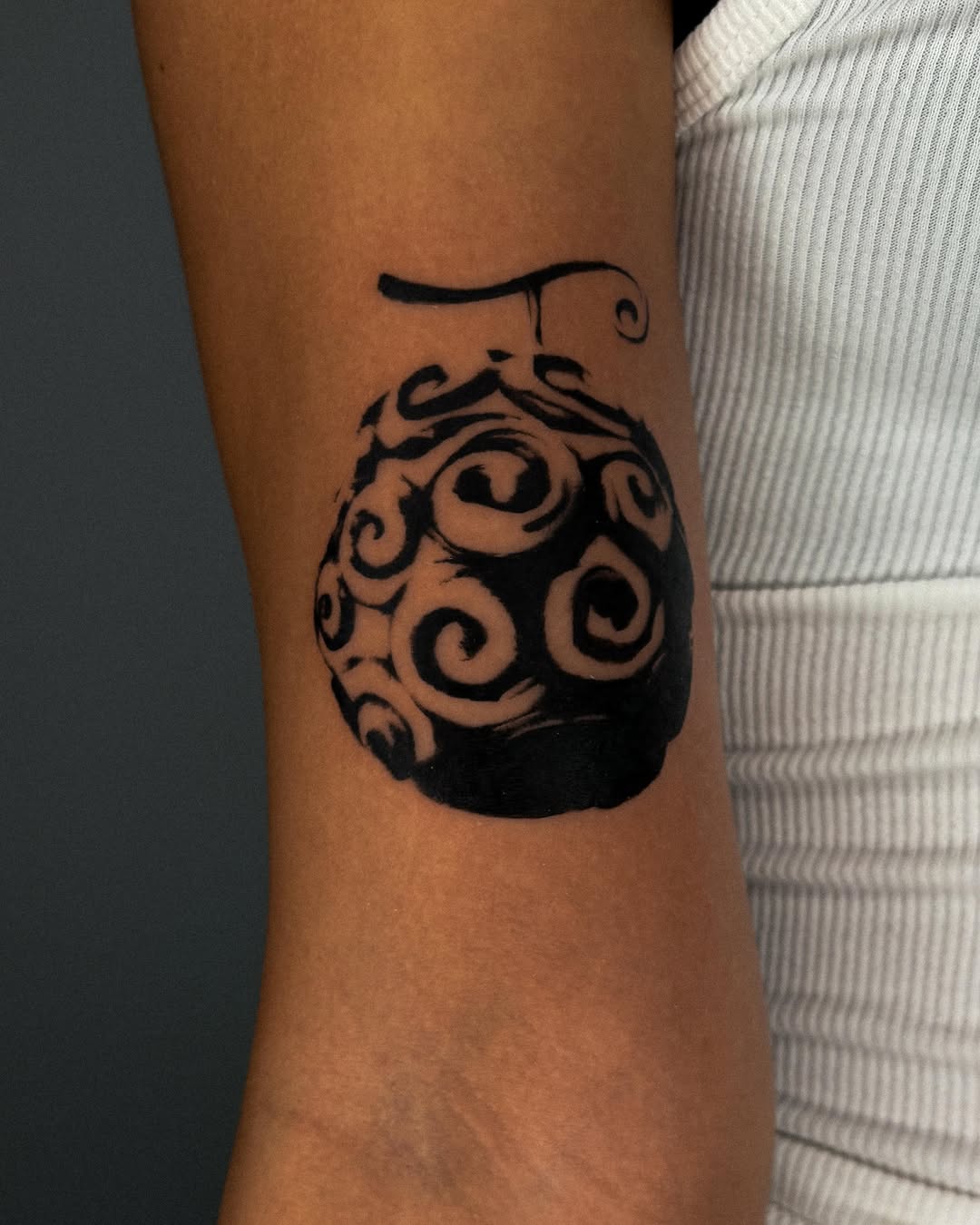 Tattoo by @tofuubrat — blackwork, illustrative
