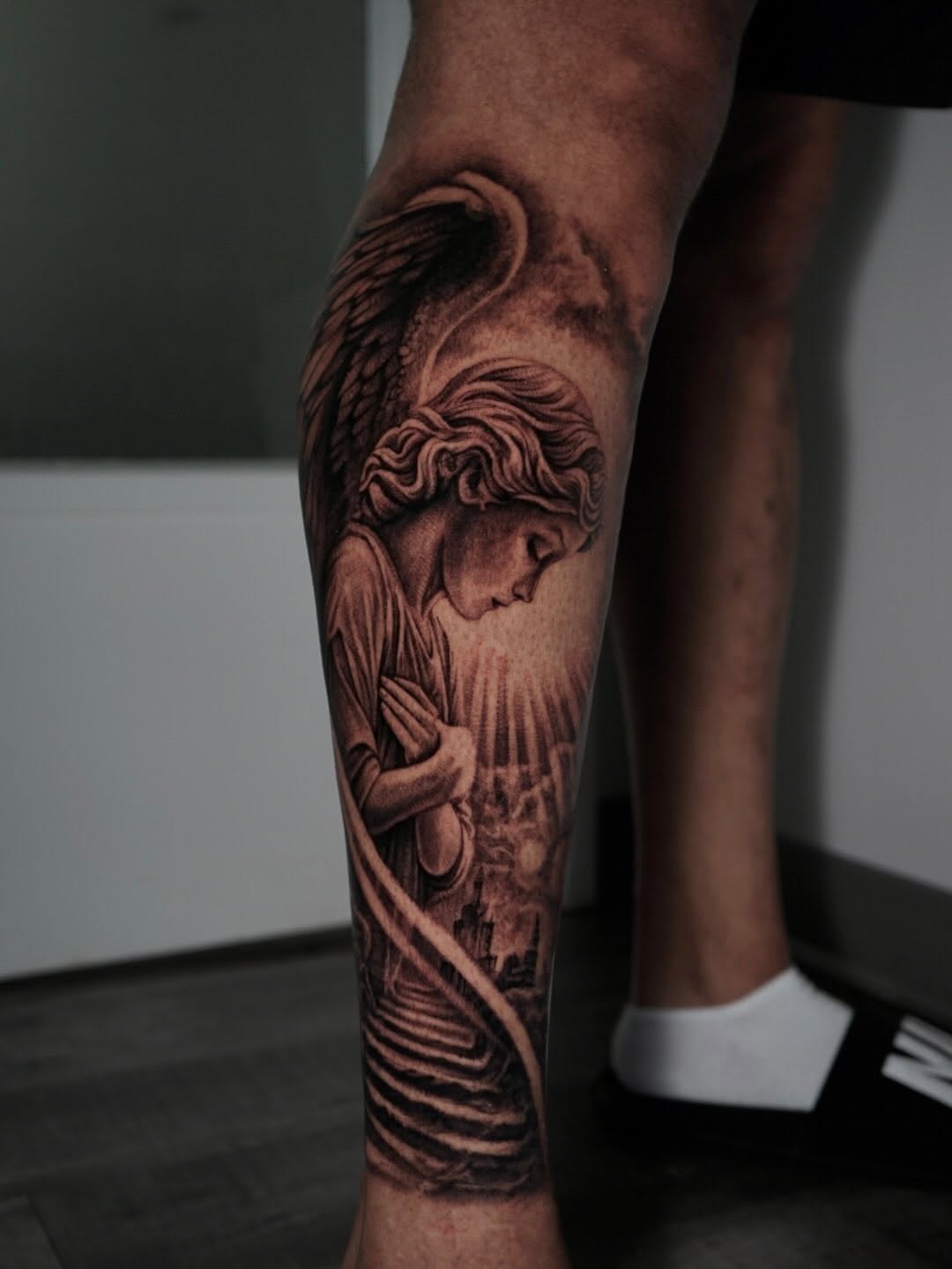 Tattoo by @sabstatts — realism, black_and_grey