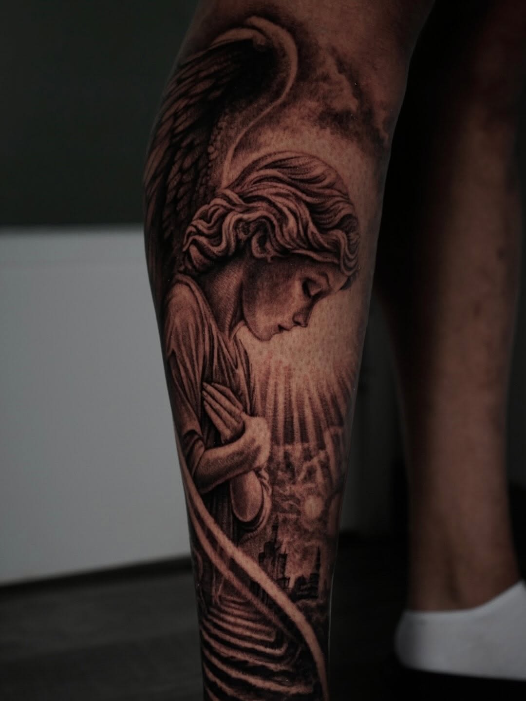 Tattoo by @sabstatts — realism, black_and_grey