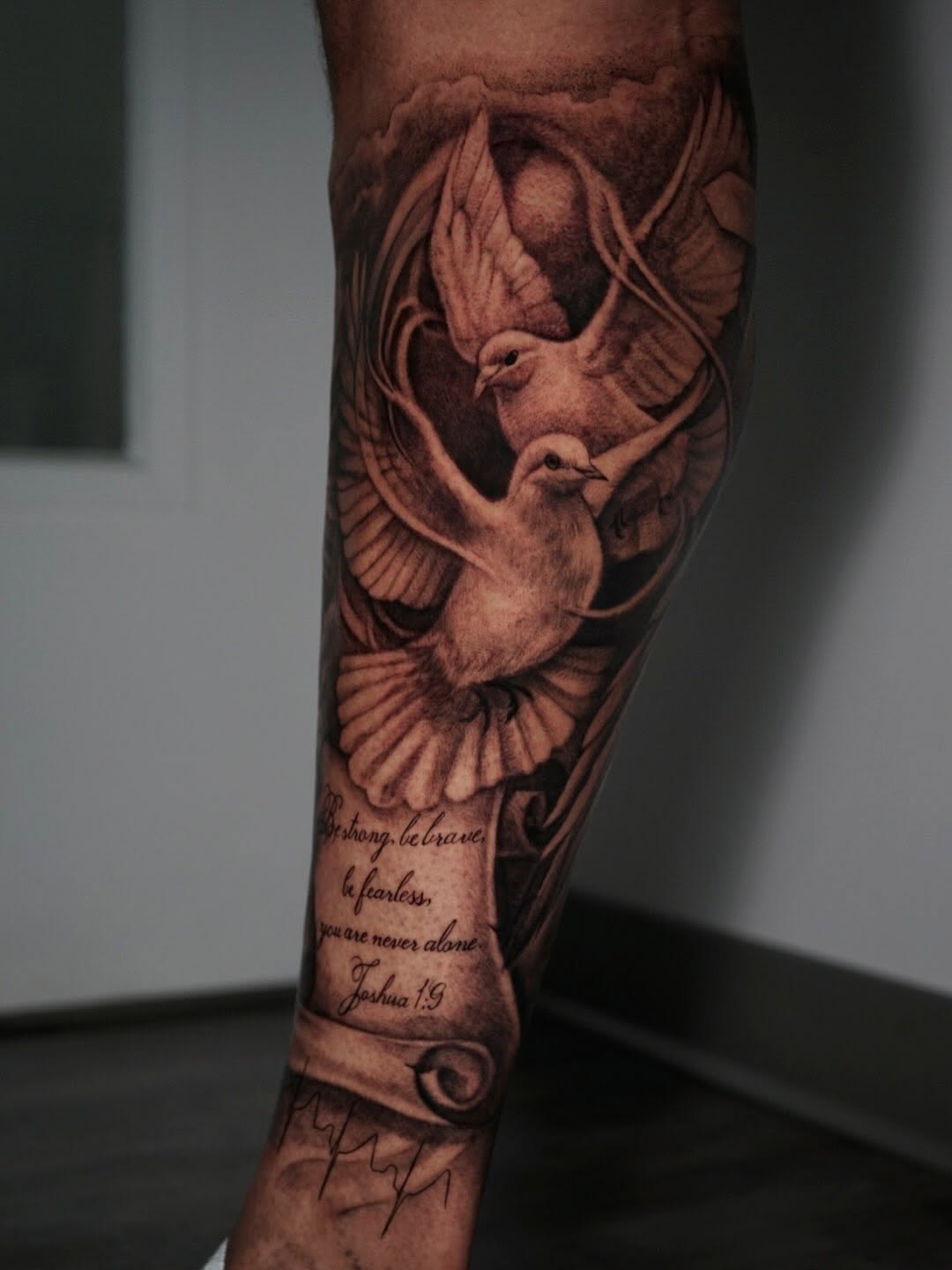 Tattoo by @sabstatts — black_and_grey, realism