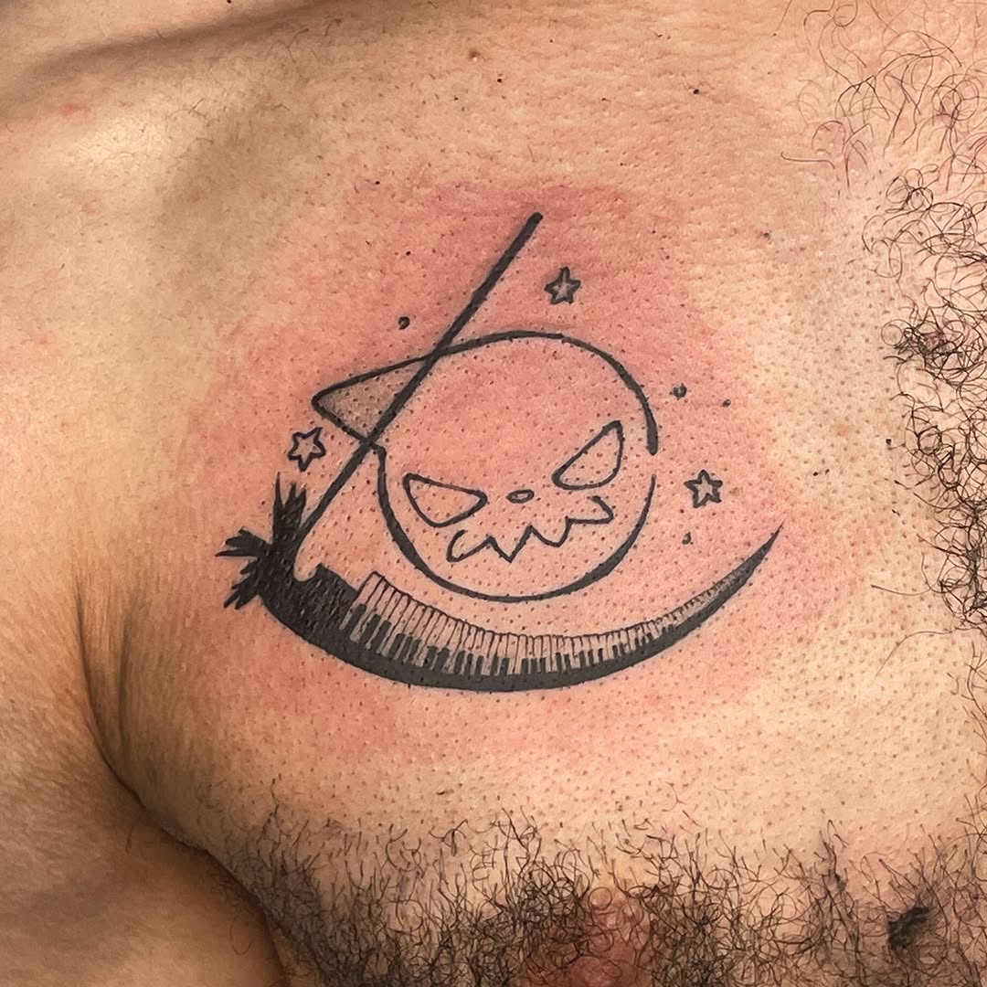 Tattoo by @goredink — blackwork
