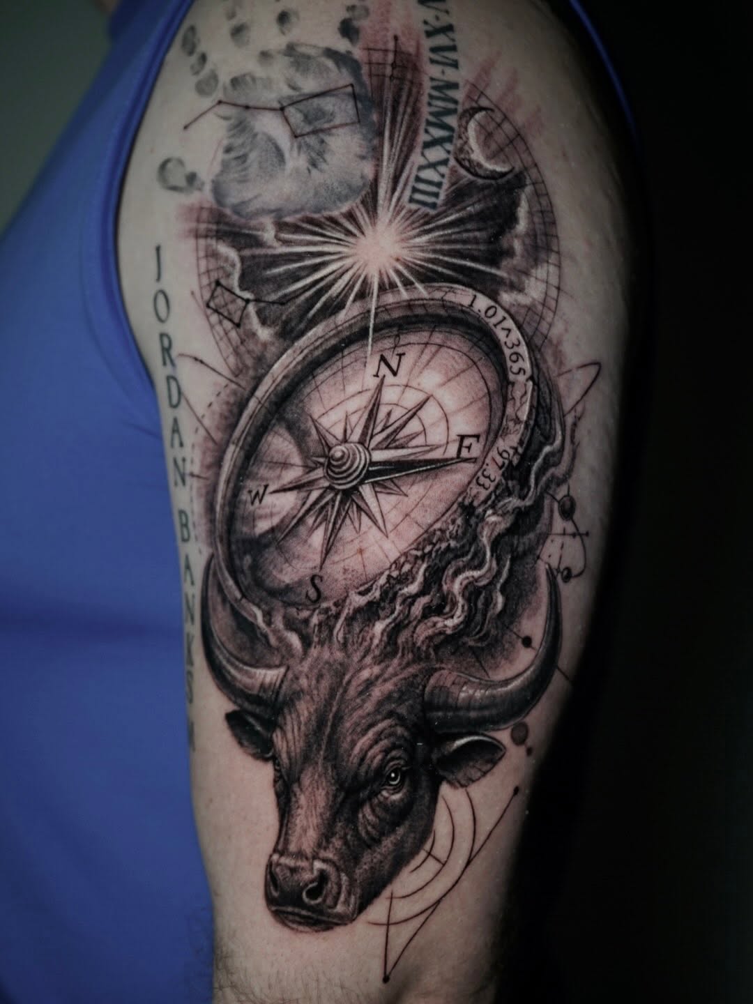Tattoo by @sabstatts — black_and_grey, realism
