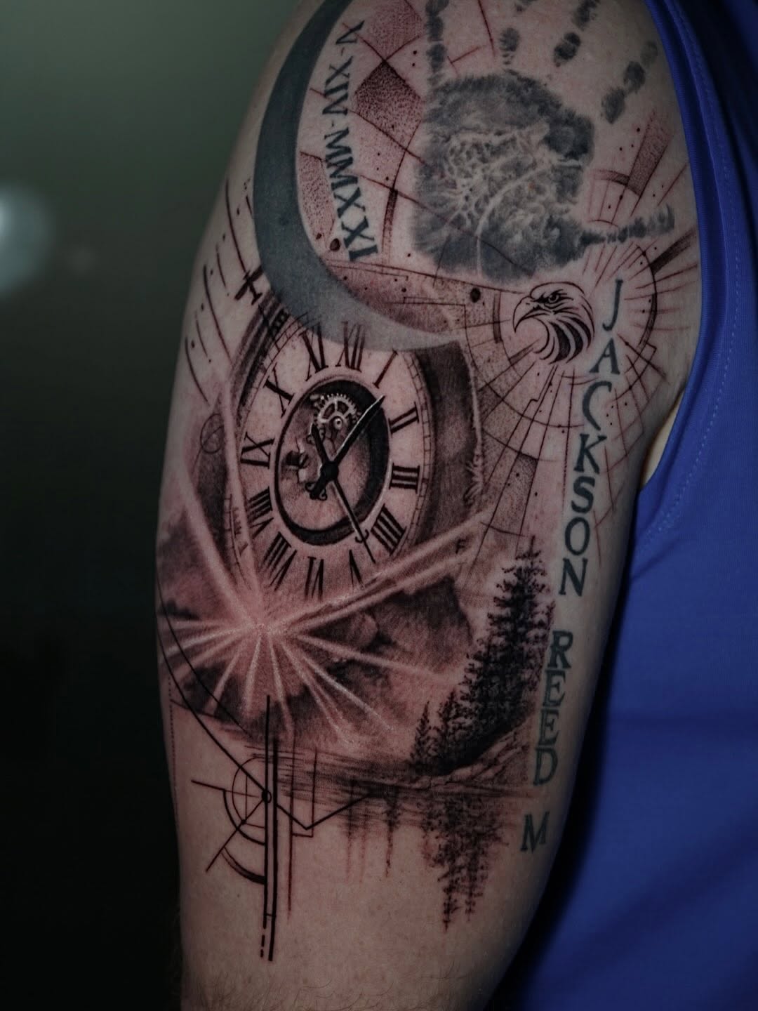 Tattoo by @sabstatts — black_and_grey
