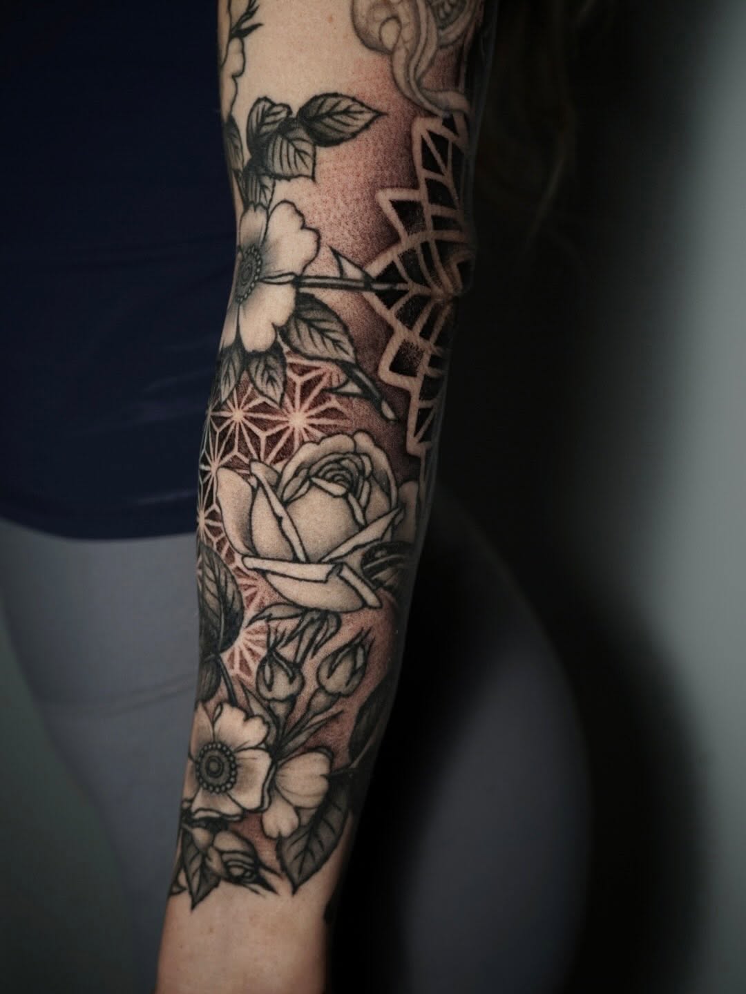 Tattoo by @sabstatts — black_and_grey, illustrative