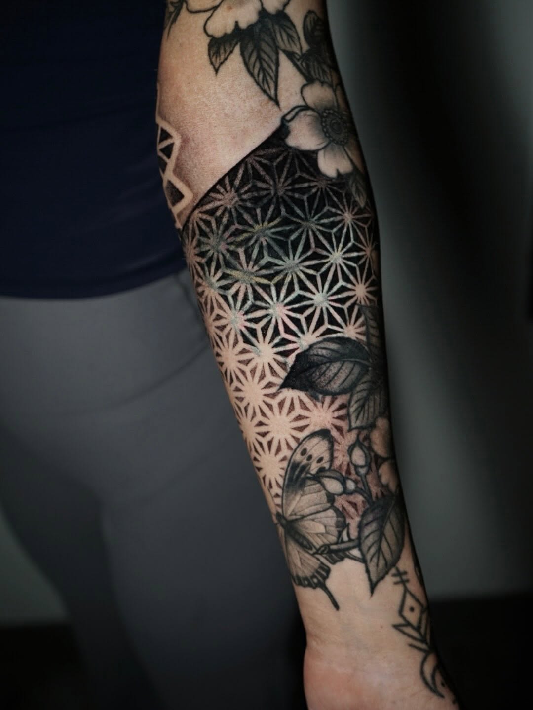 Tattoo by @sabstatts — geometric, illustrative
