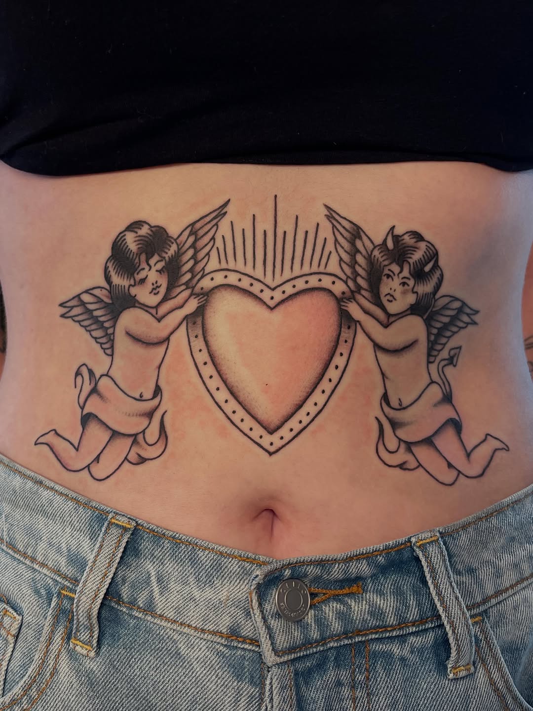 Tattoo by @qualiitygreen — american_traditional, illustrative