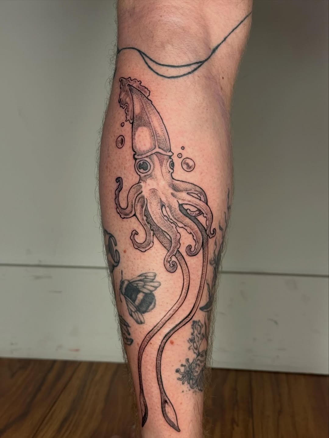 Tattoo by @cat.tatz — black_and_grey, realism