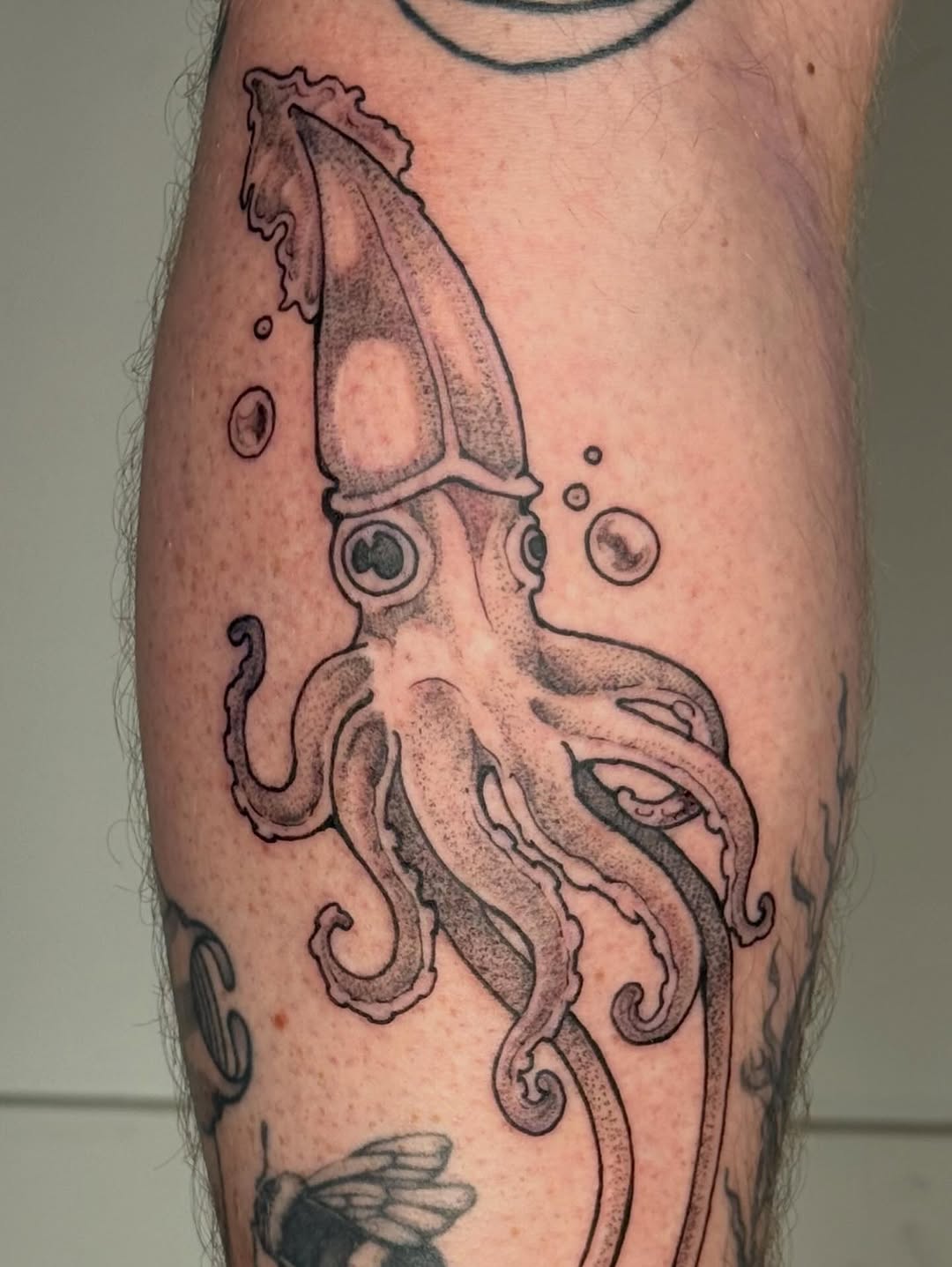 Tattoo by @cat.tatz — black_and_grey, realism