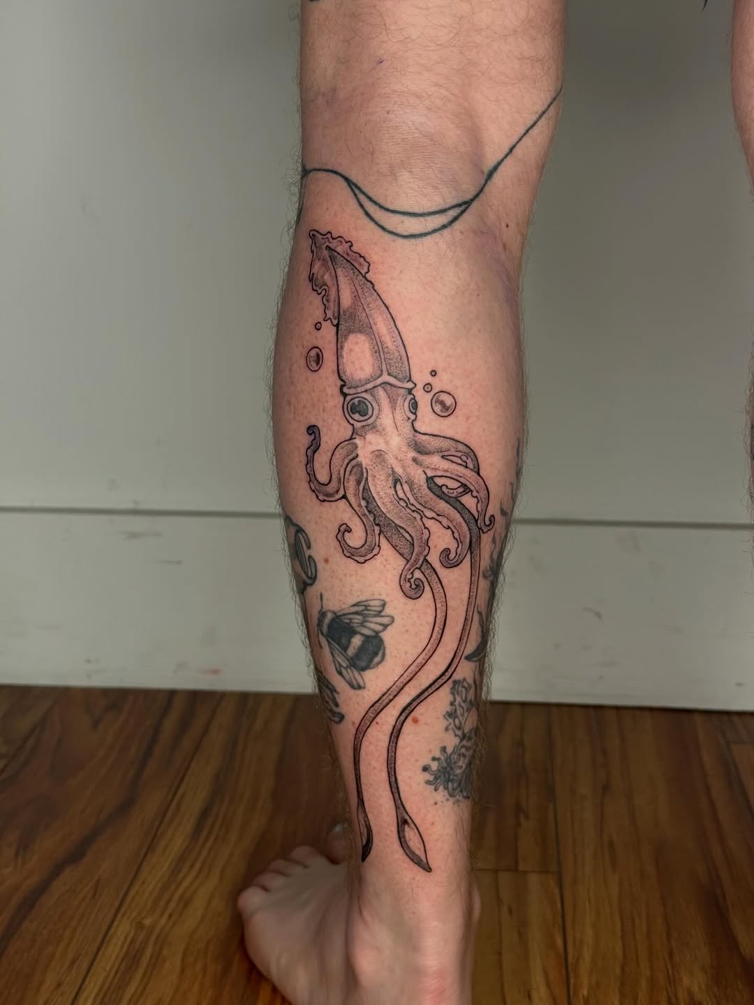 Tattoo by @cat.tatz — black_and_grey, realism