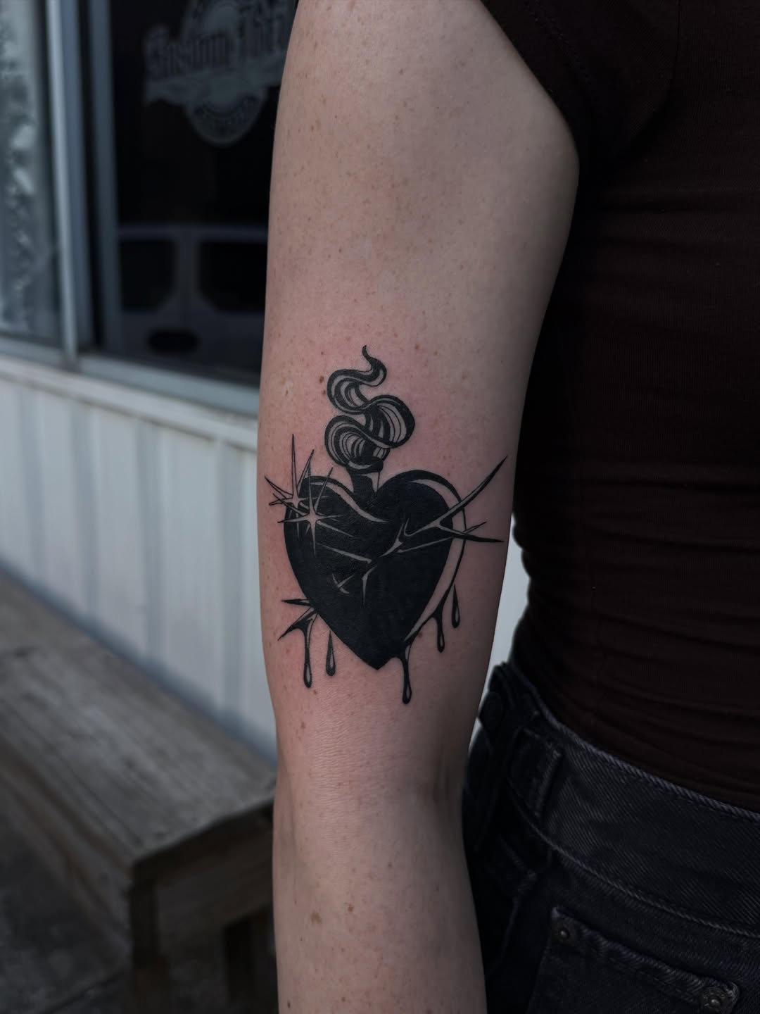 Tattoo by @tankiesfrattoos — blackwork, chicano