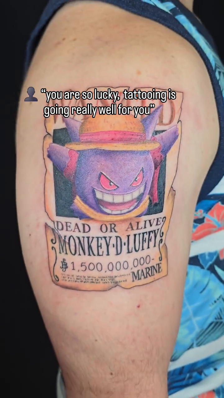 Tattoo by @tattoos_by_linda — anime