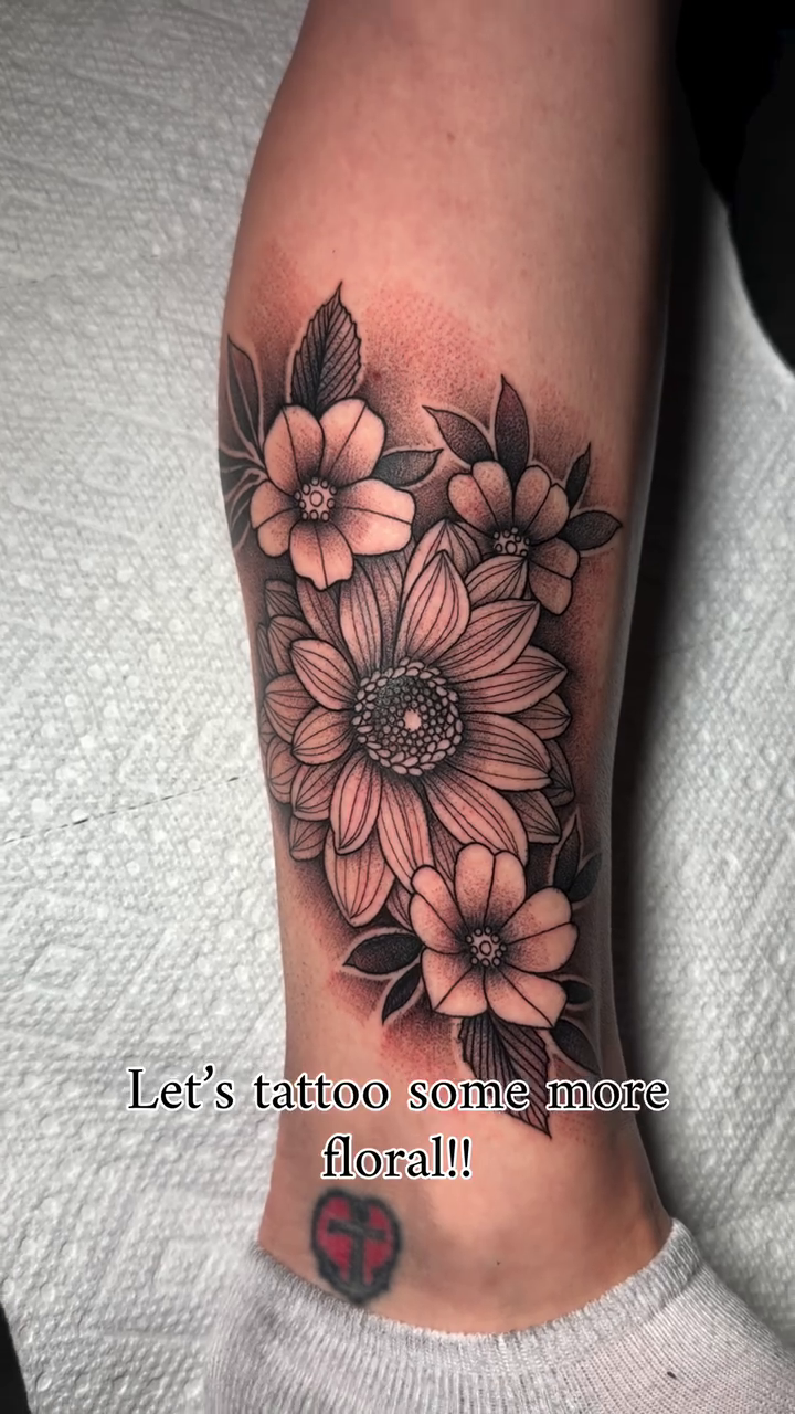 Tattoo by @davidmushaneytattoos — illustrative, black_and_grey