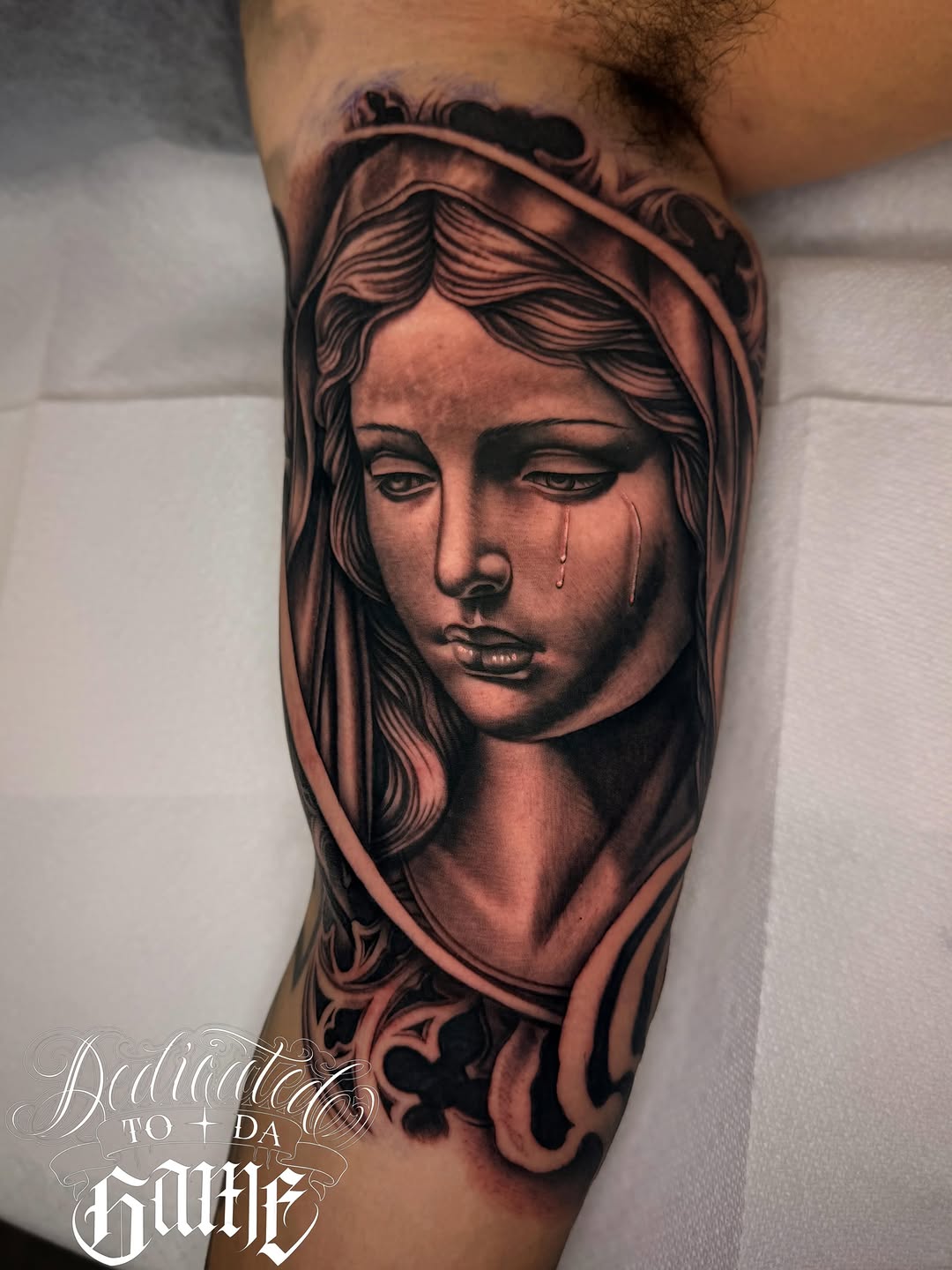 Tattoo by @_lostats_ — realism, black_and_grey