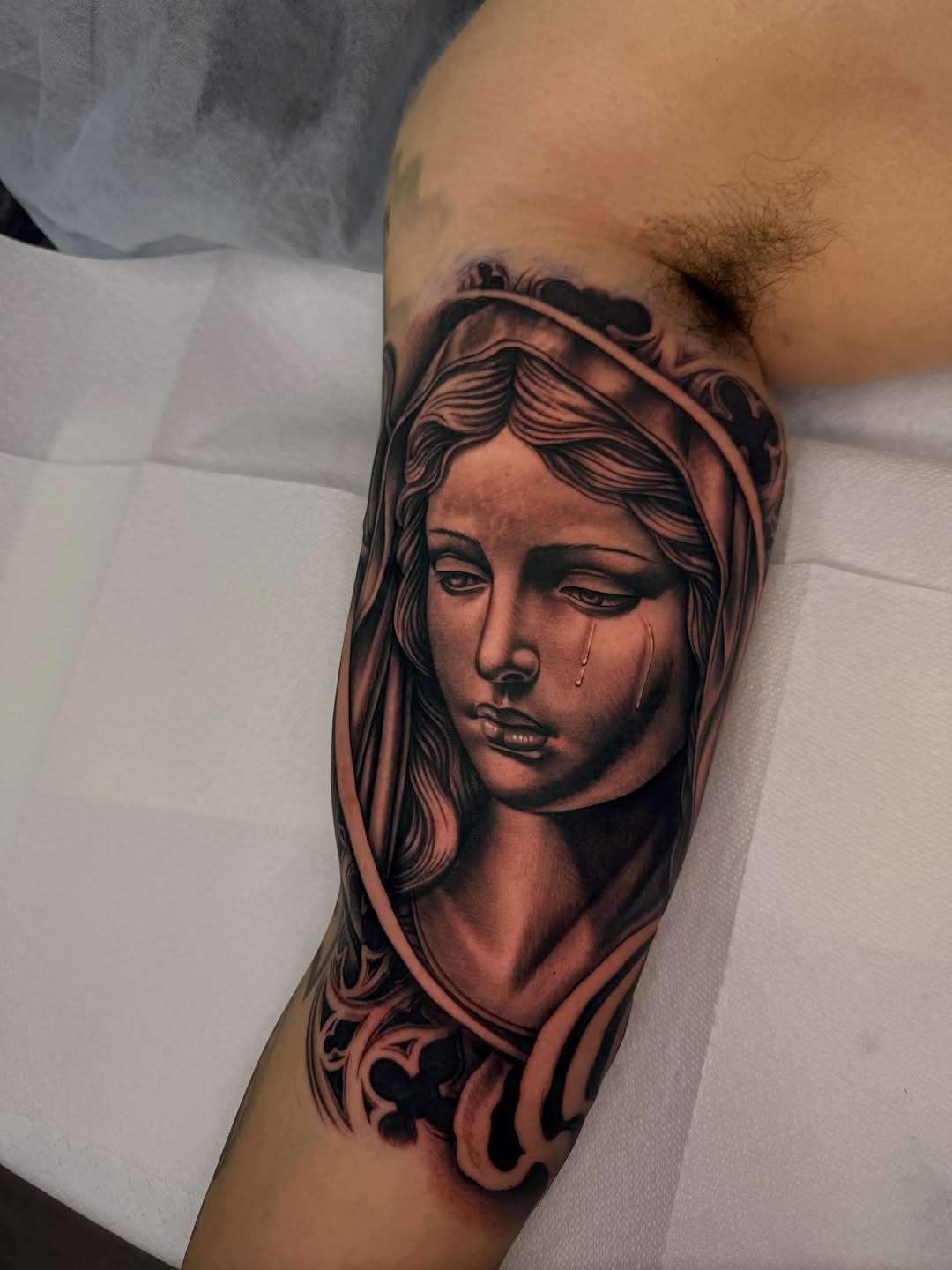 Tattoo by @_lostats_ — realism, black_and_grey