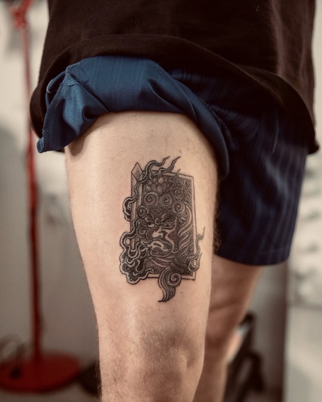 Tattoo by @manjitattoo — blackwork, illustrative