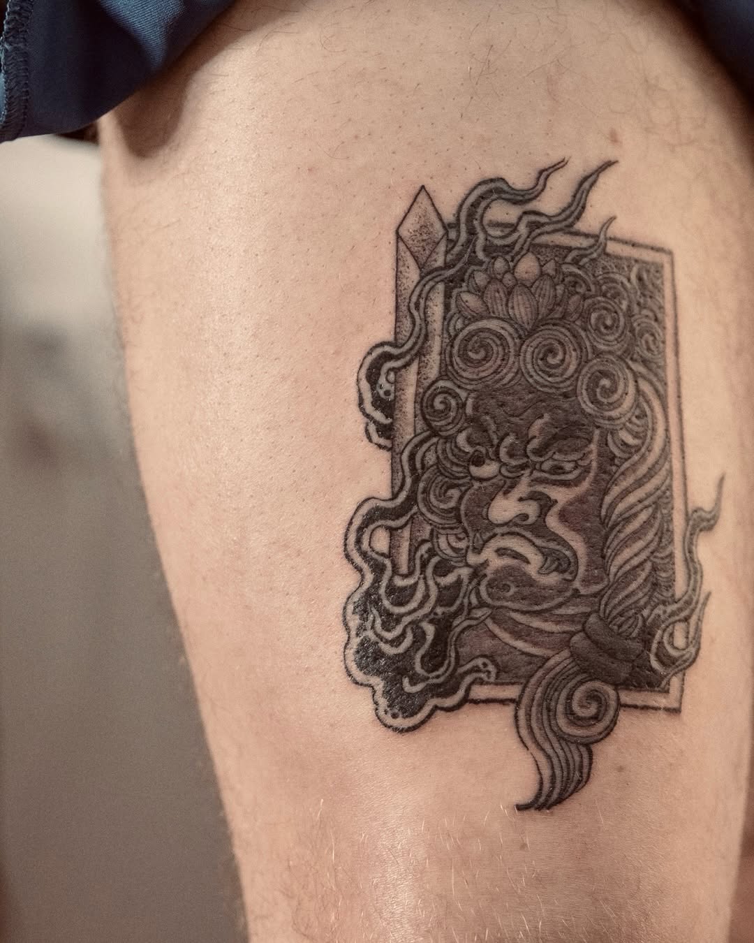 Tattoo by @manjitattoo — japanese_irezumi, blackwork