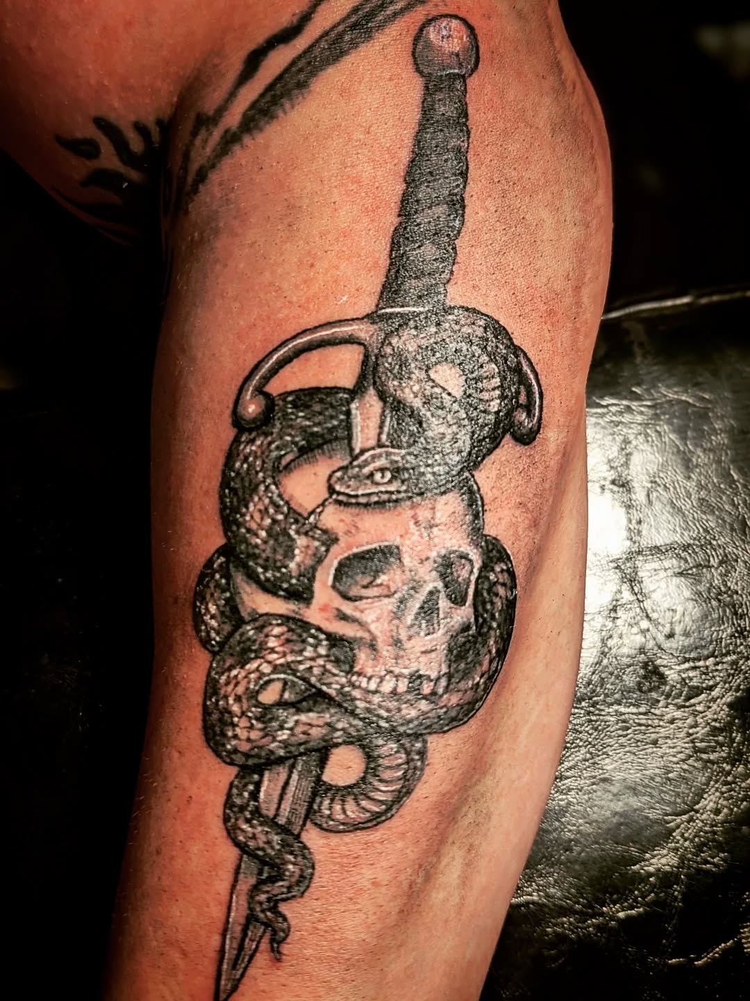 Tattoo by @sarah.pi.tattoo — realism, black_and_grey
