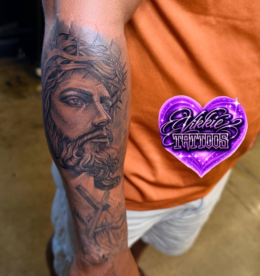 Tattoo by @vikkietattoos — realism, black_and_grey