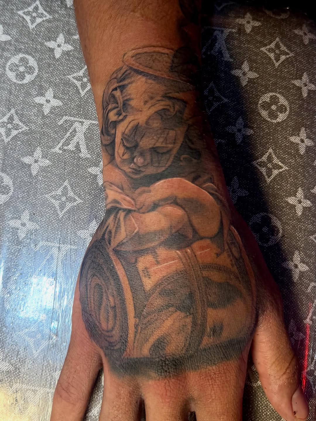 Tattoo by @fuxwithamber β chicano, black_and_grey