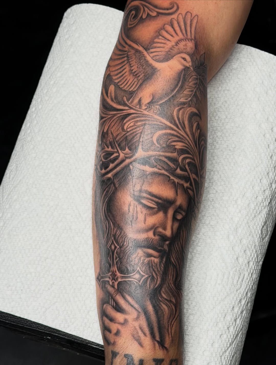 Tattoo by @kimtattoos_wslv — realism, black_and_grey