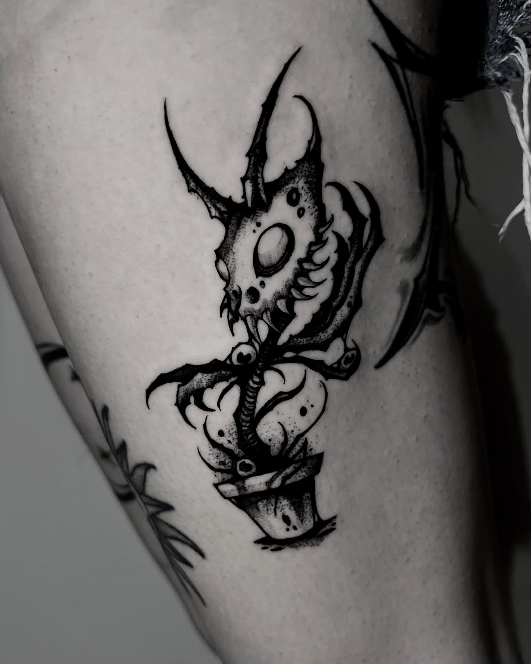 Tattoo by @bryanblack.ttt — dark_realism, dotwork