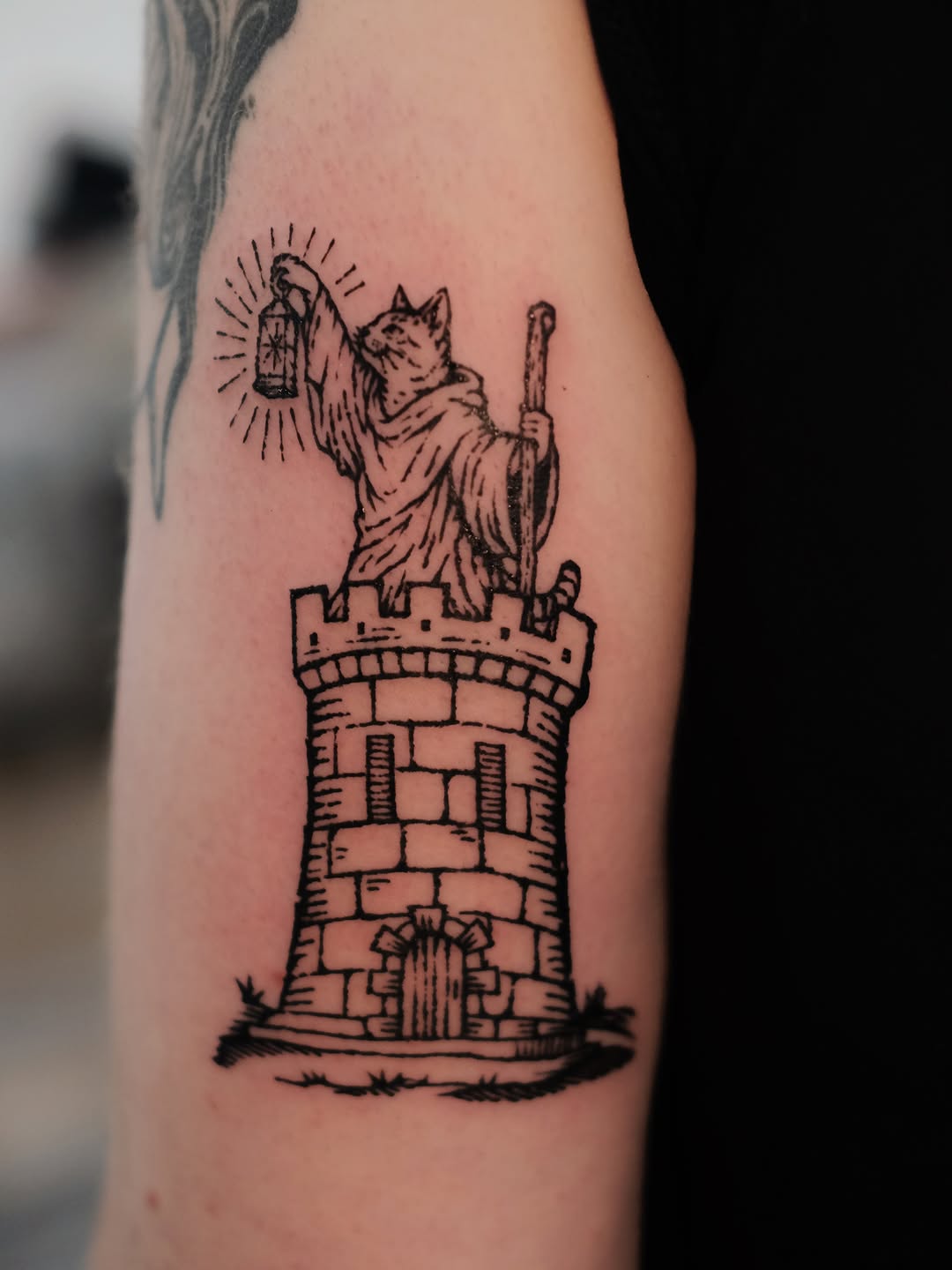 Tattoo by @florawoodcut — illustrative