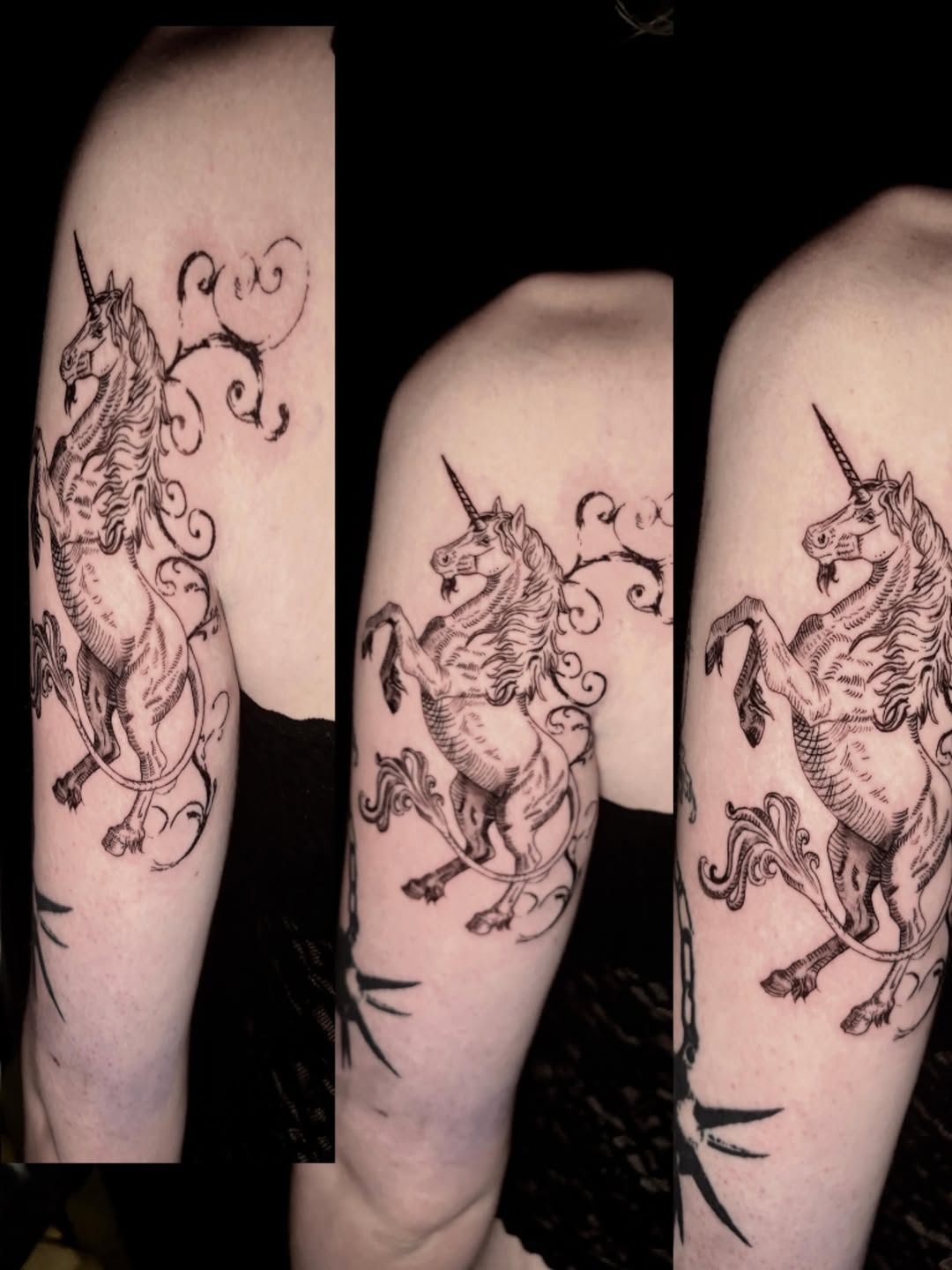 Tattoo by @stainedskintattoo — black_and_grey
