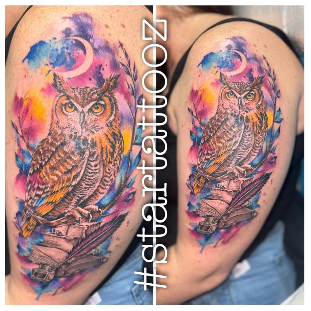 Tattoo by @startattooz — watercolor