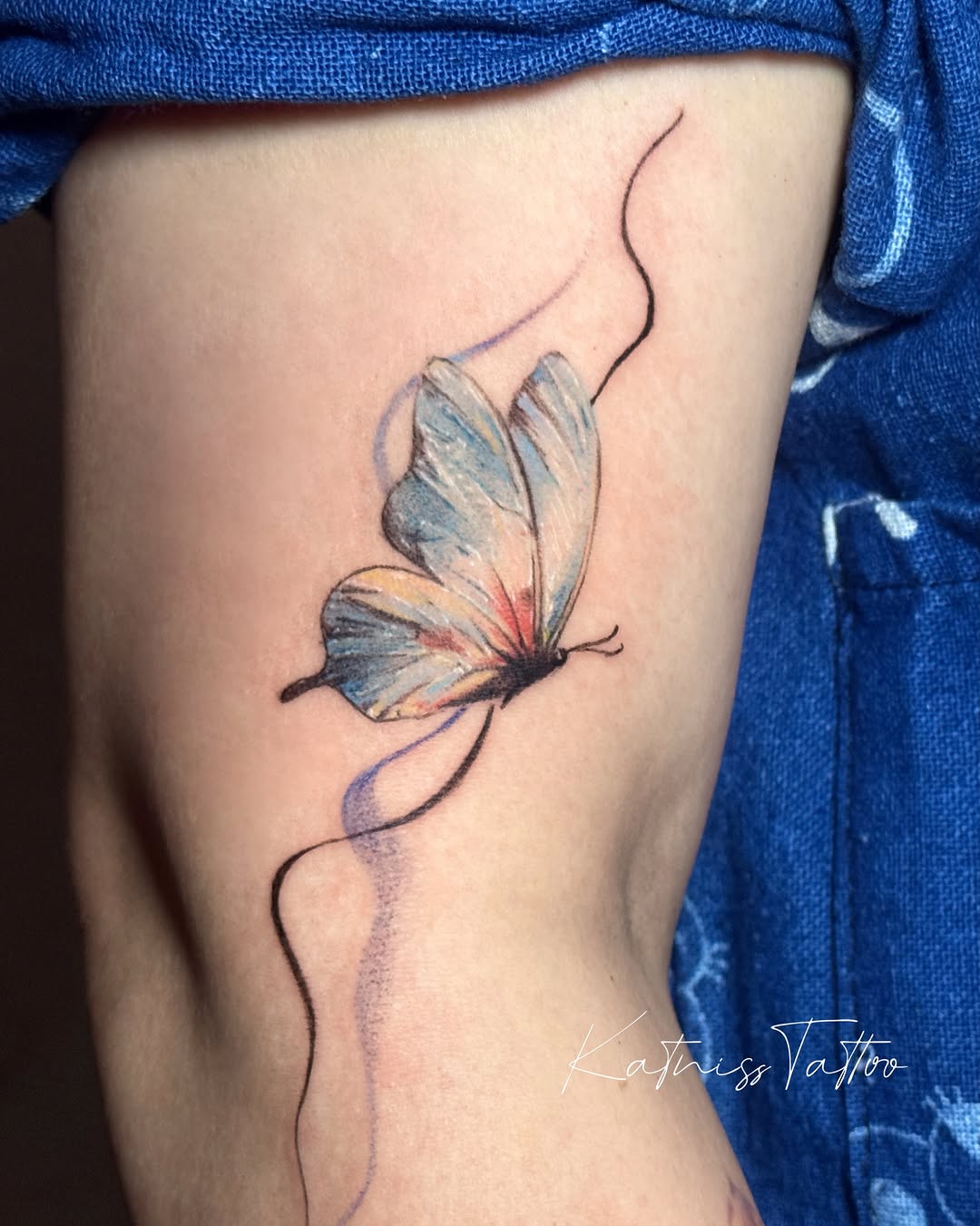 Tattoo by @circletattoo.katniss — fine_line, illustrative