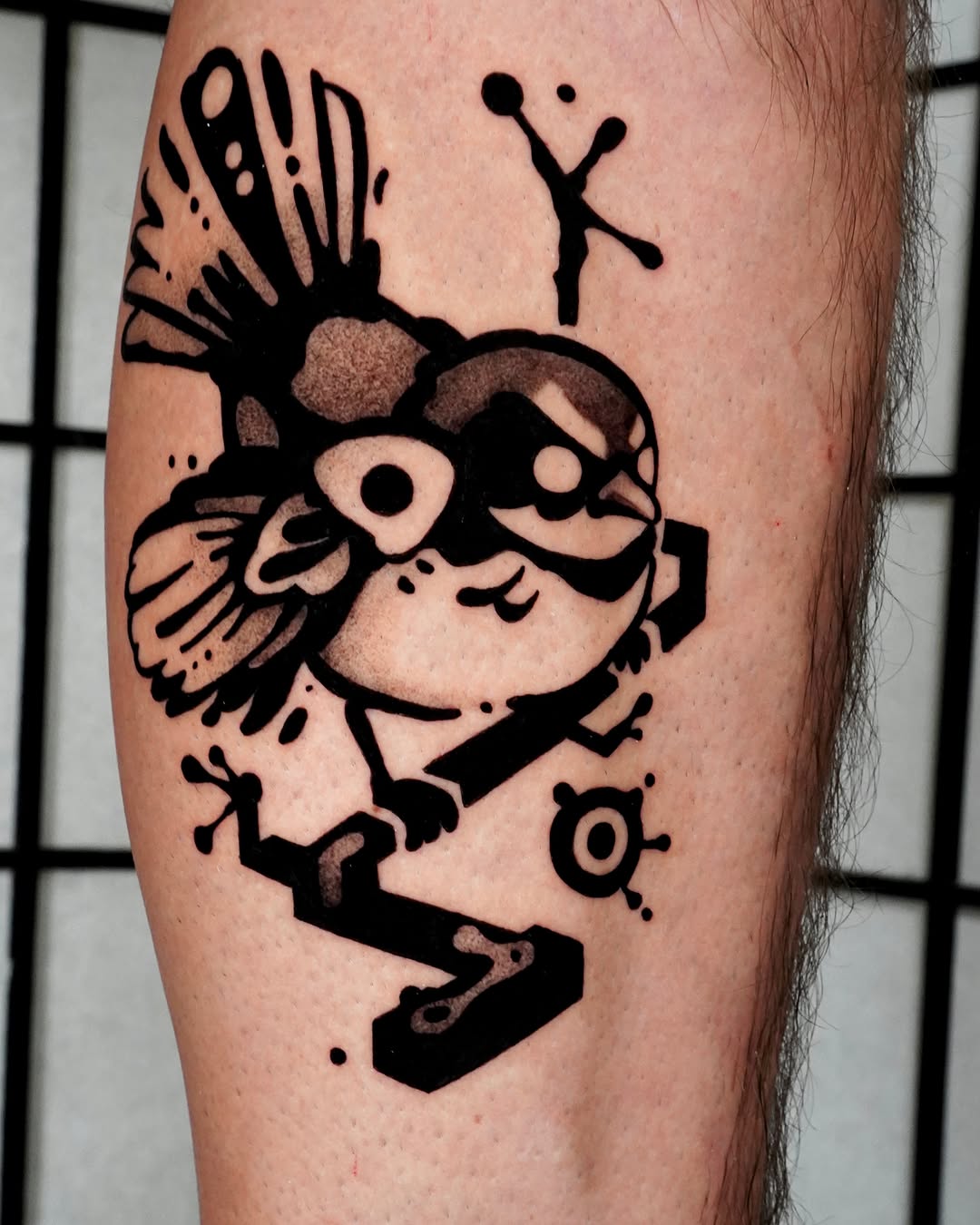 Tattoo by @hunter.haze.tattoos — blackwork
