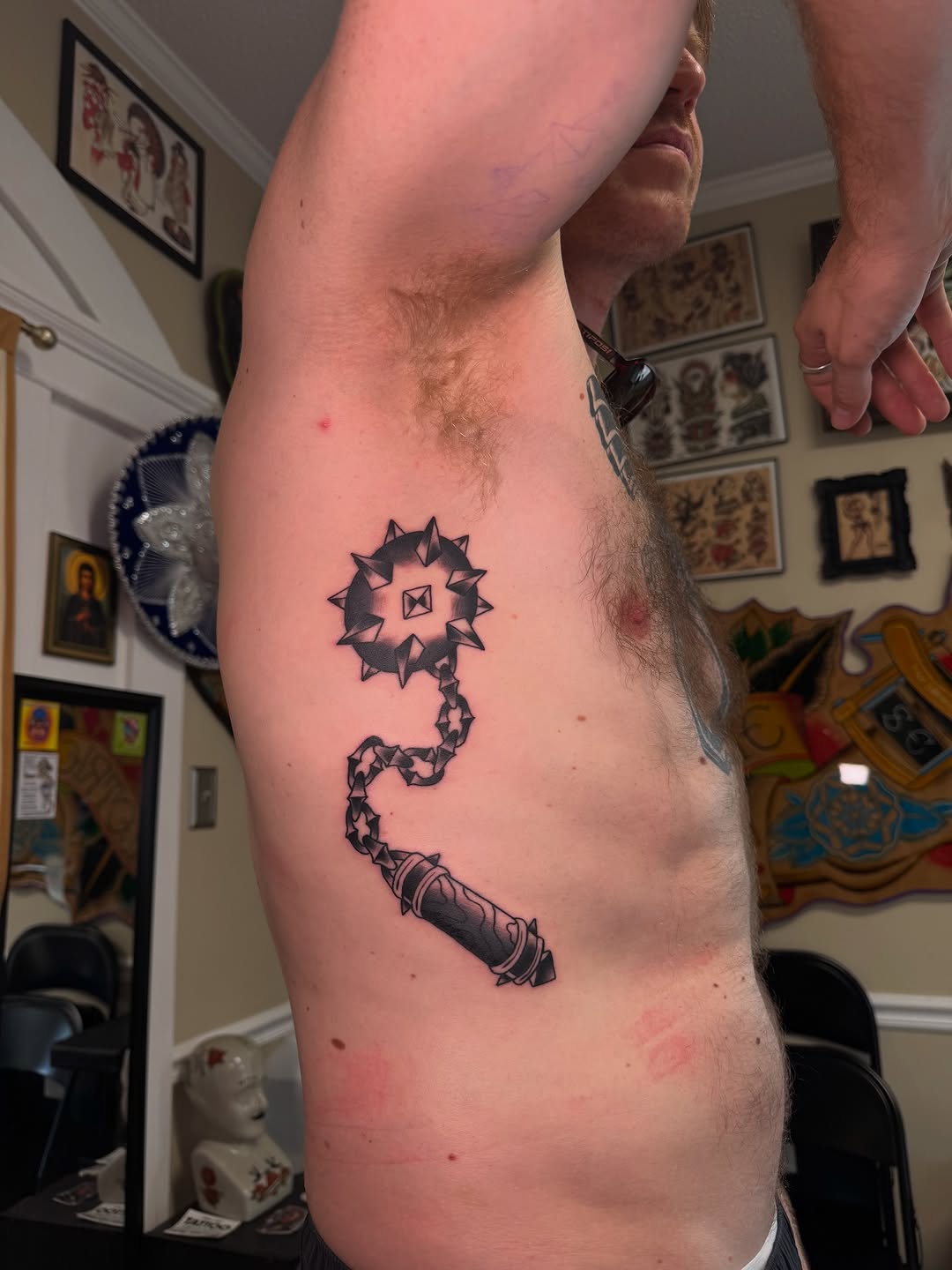 Tattoo by @carlyjamestattoos — blackwork