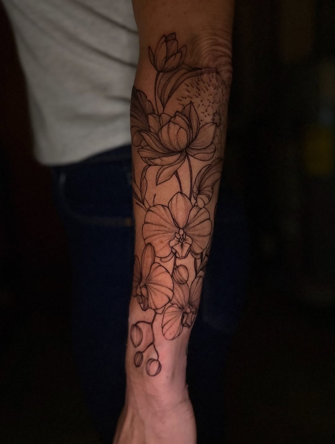 Tattoo by @greimey.ink — illustrative, black_and_grey