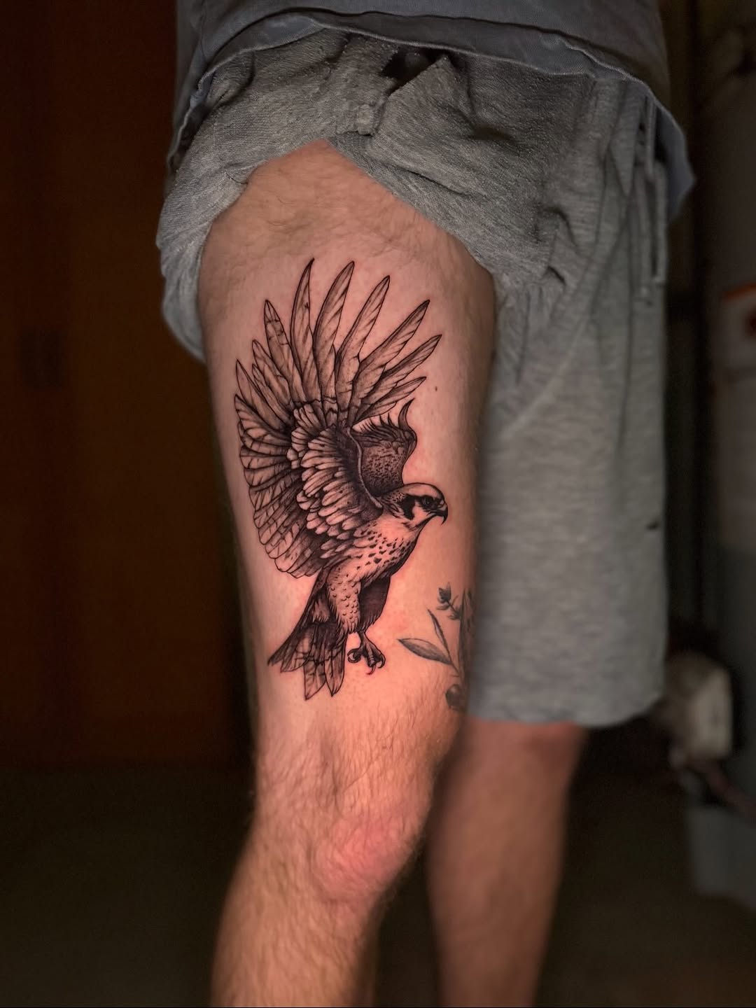 Tattoo by @greimey.ink — black_and_grey, realism