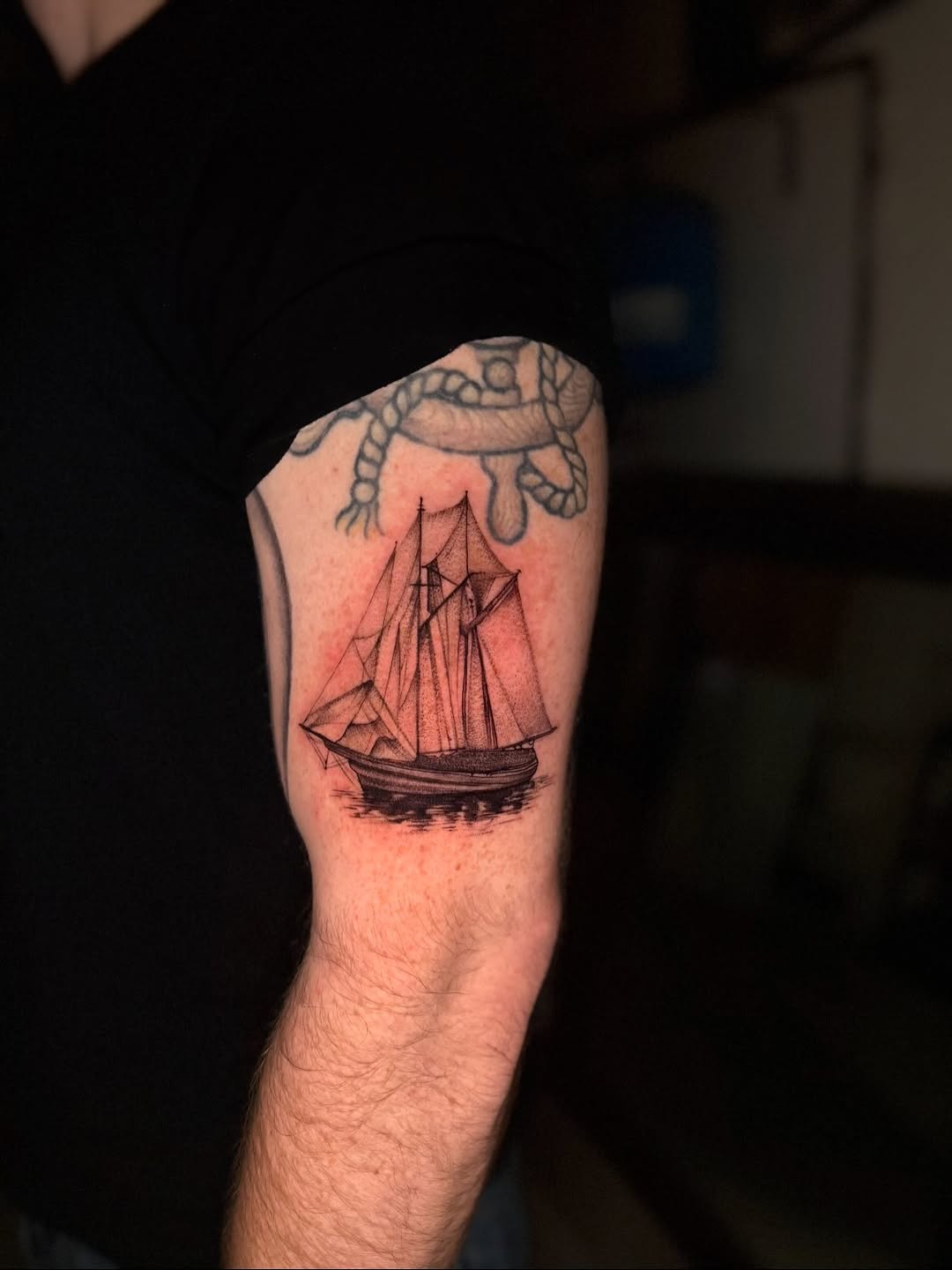 Tattoo by @greimey.ink — illustrative, black_and_grey