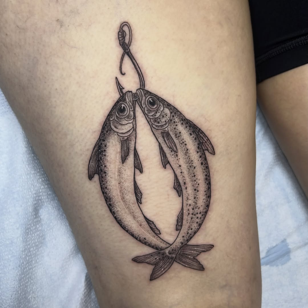 Tattoo by @nikkipowertattoo — illustrative, black_and_grey