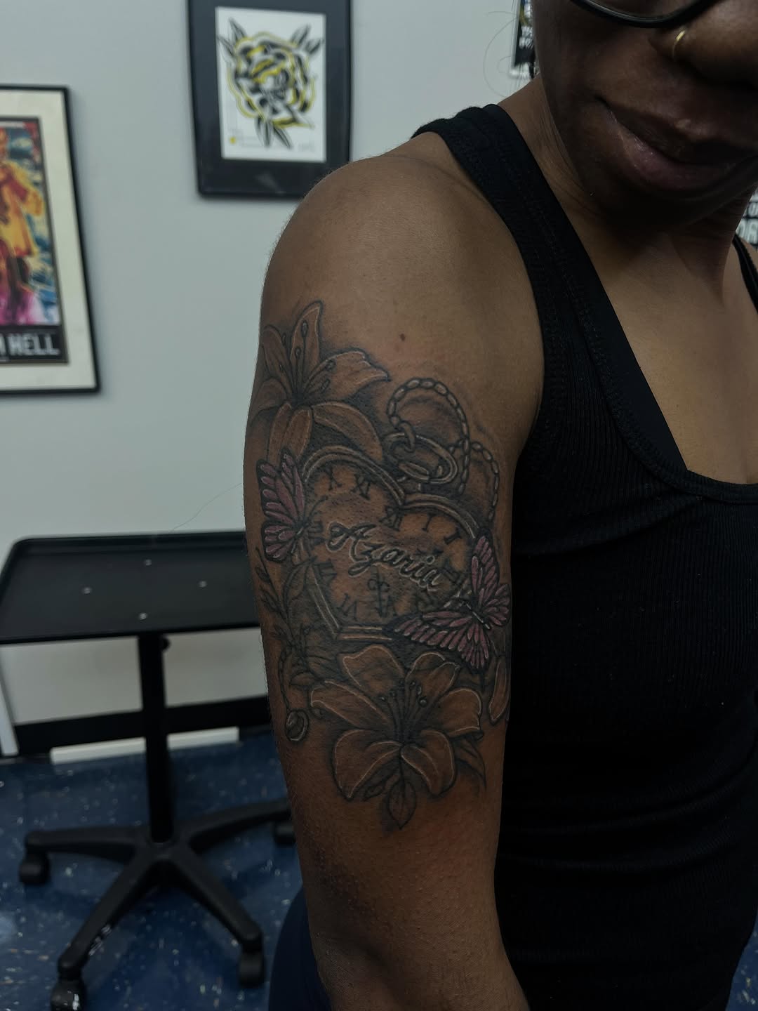 Tattoo by @adrianink — black_and_grey