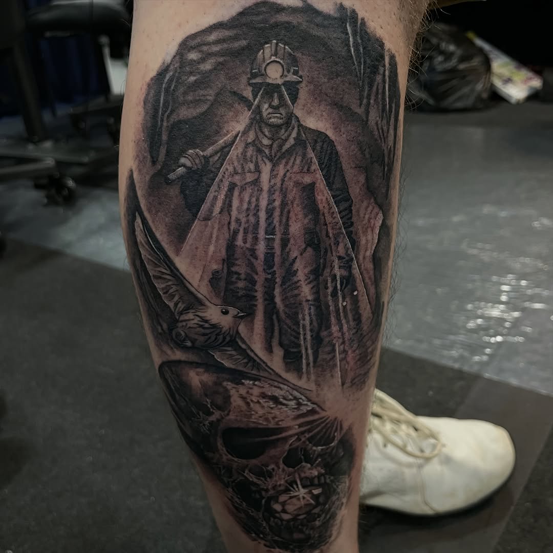 Tattoo by @zachsartwork — realism, dark_realism