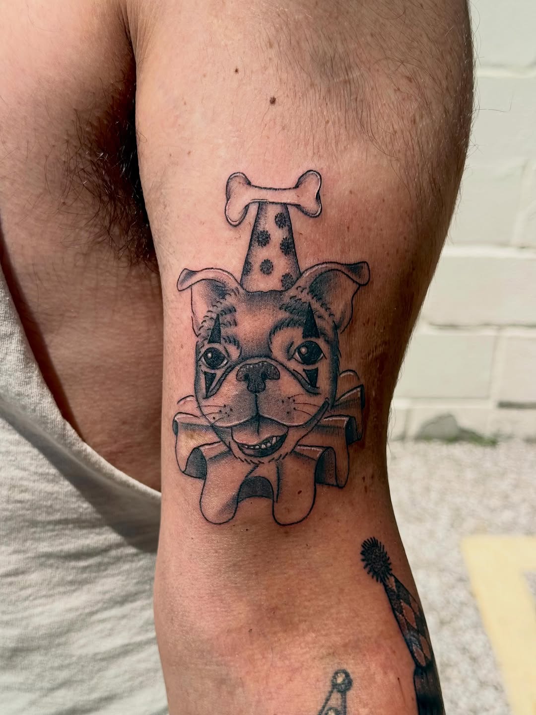 Tattoo by @maxwell.tattoos — illustrative, black_and_grey